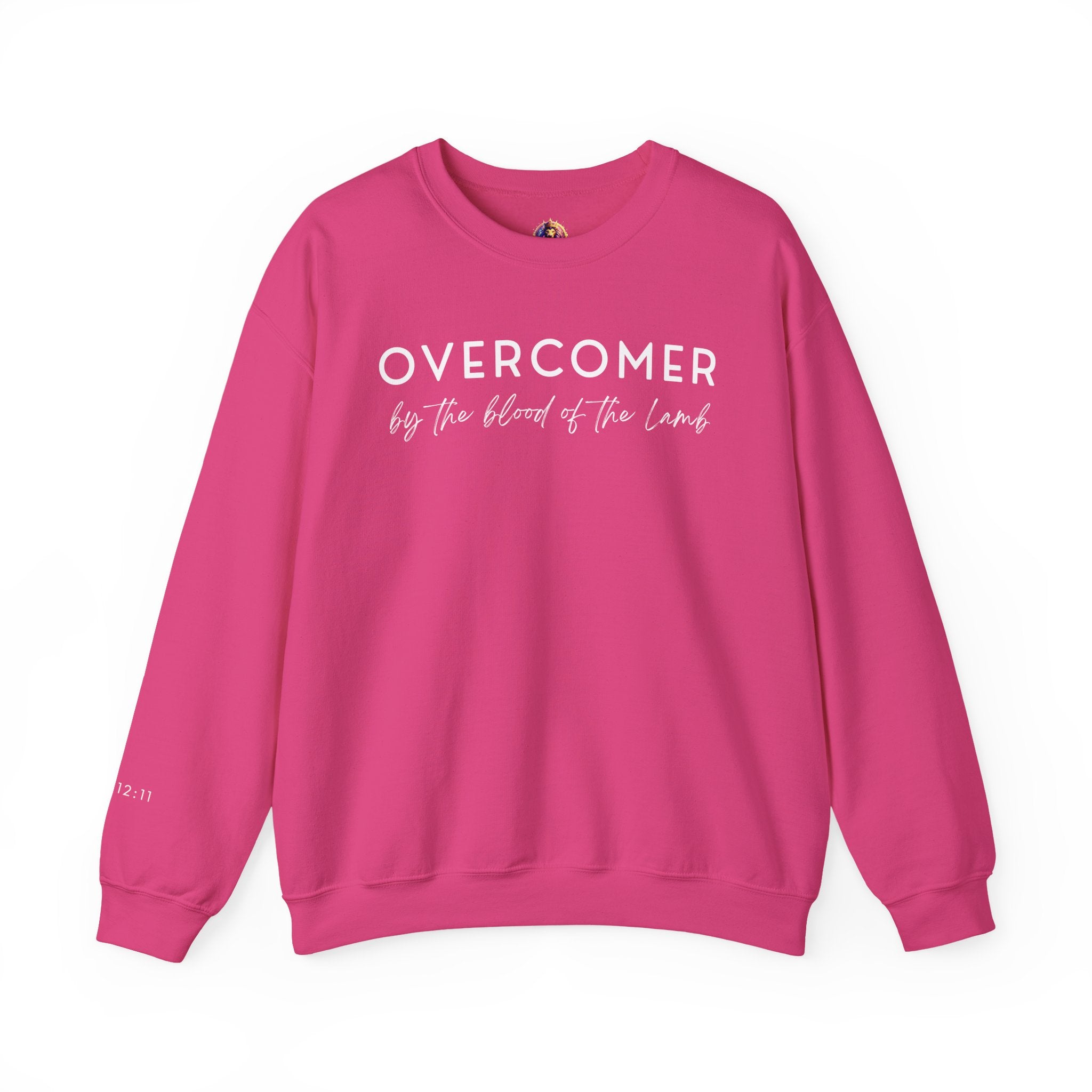 Overcomer Crewneck Sweatshirt w/white text