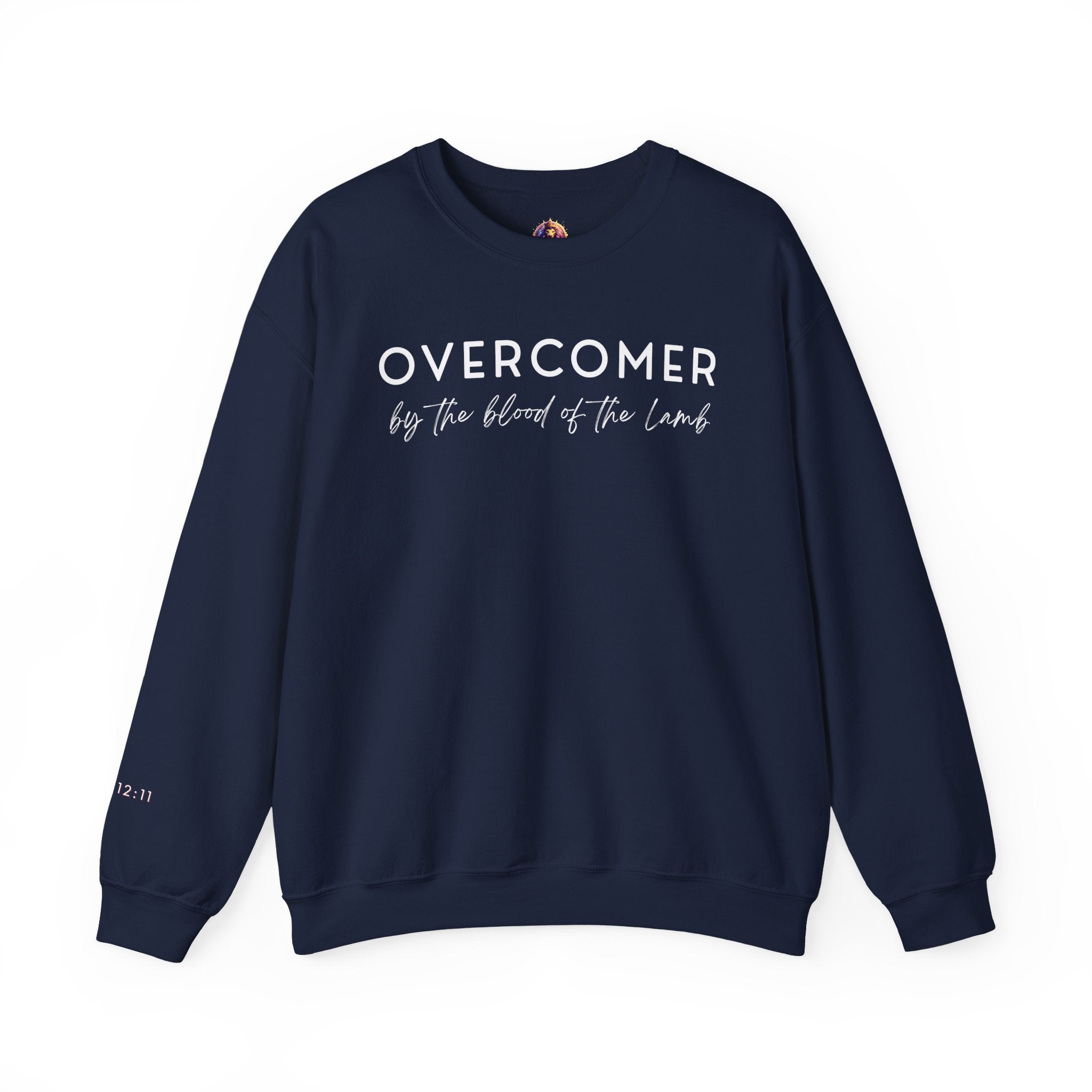 Overcomer Crewneck Sweatshirt w/white text