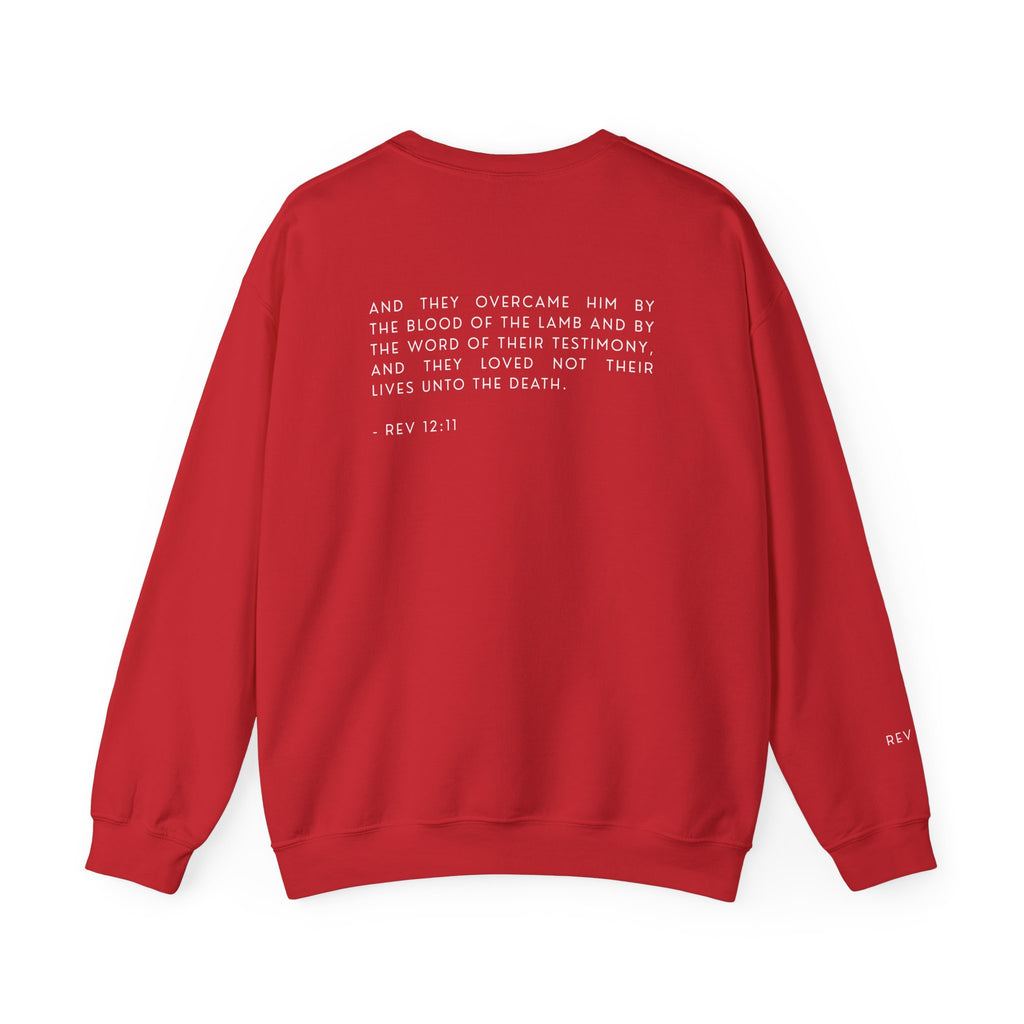 Overcomer Crewneck Sweatshirt w/white text