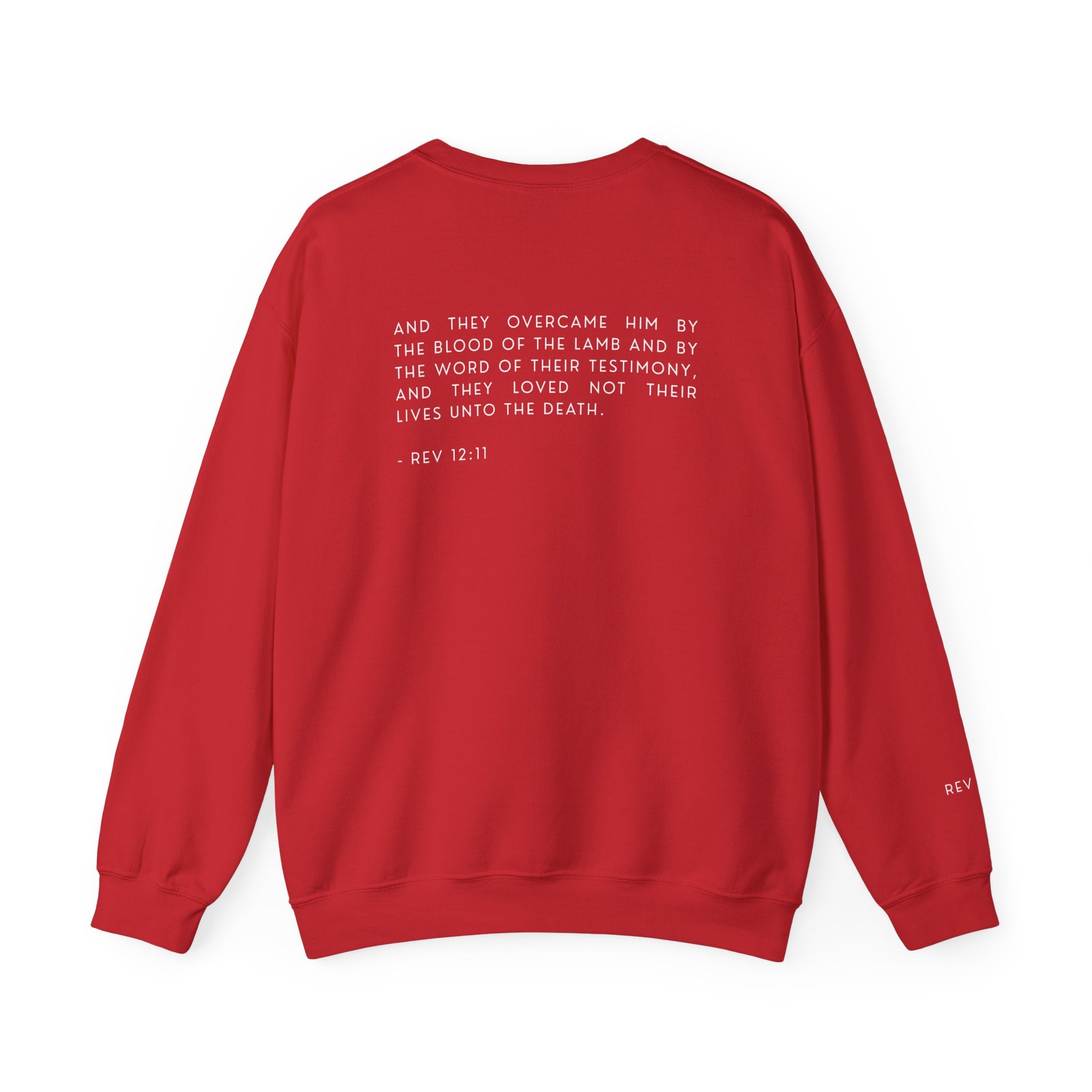 Overcomer Crewneck Sweatshirt w/white text