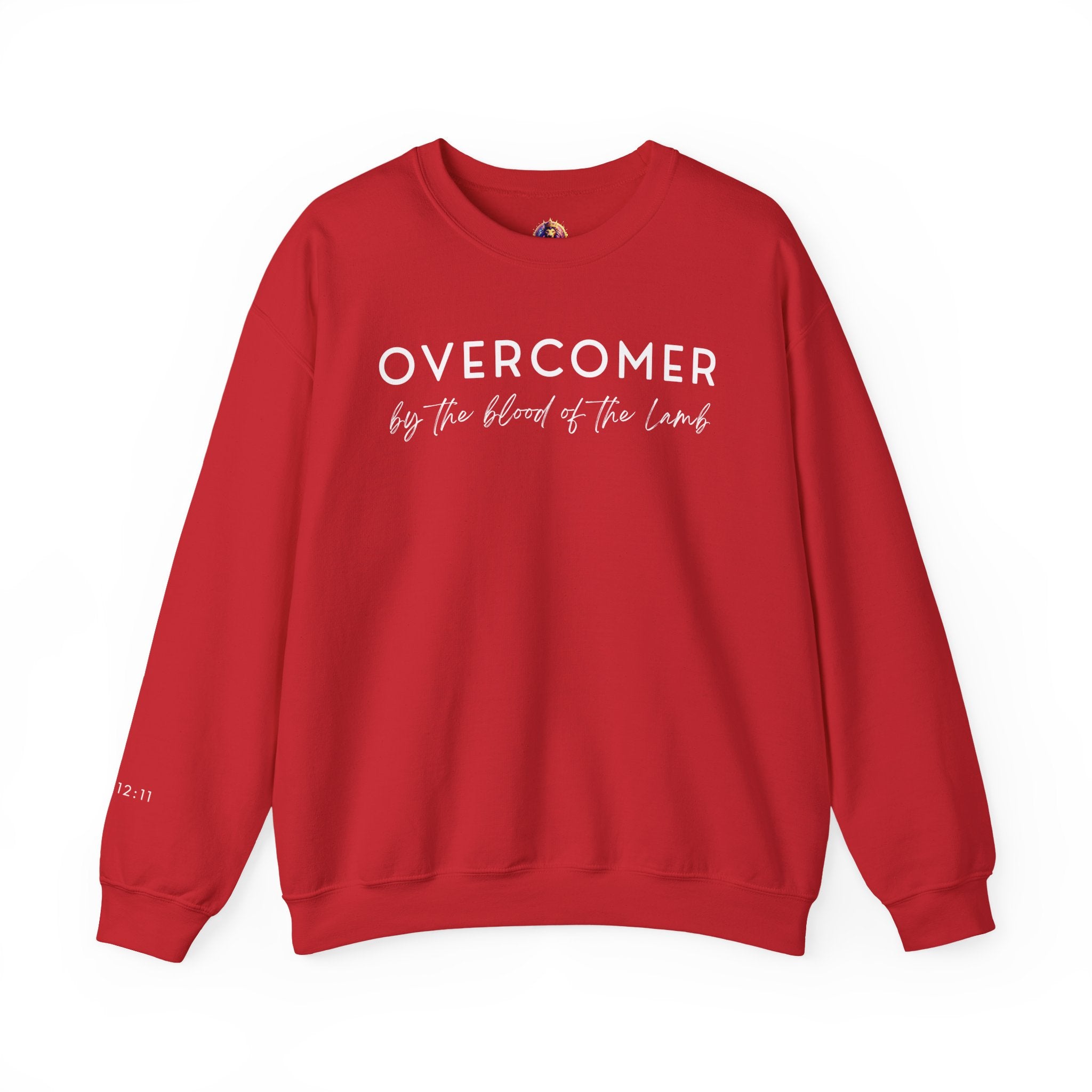 Overcomer Crewneck Sweatshirt w/white text