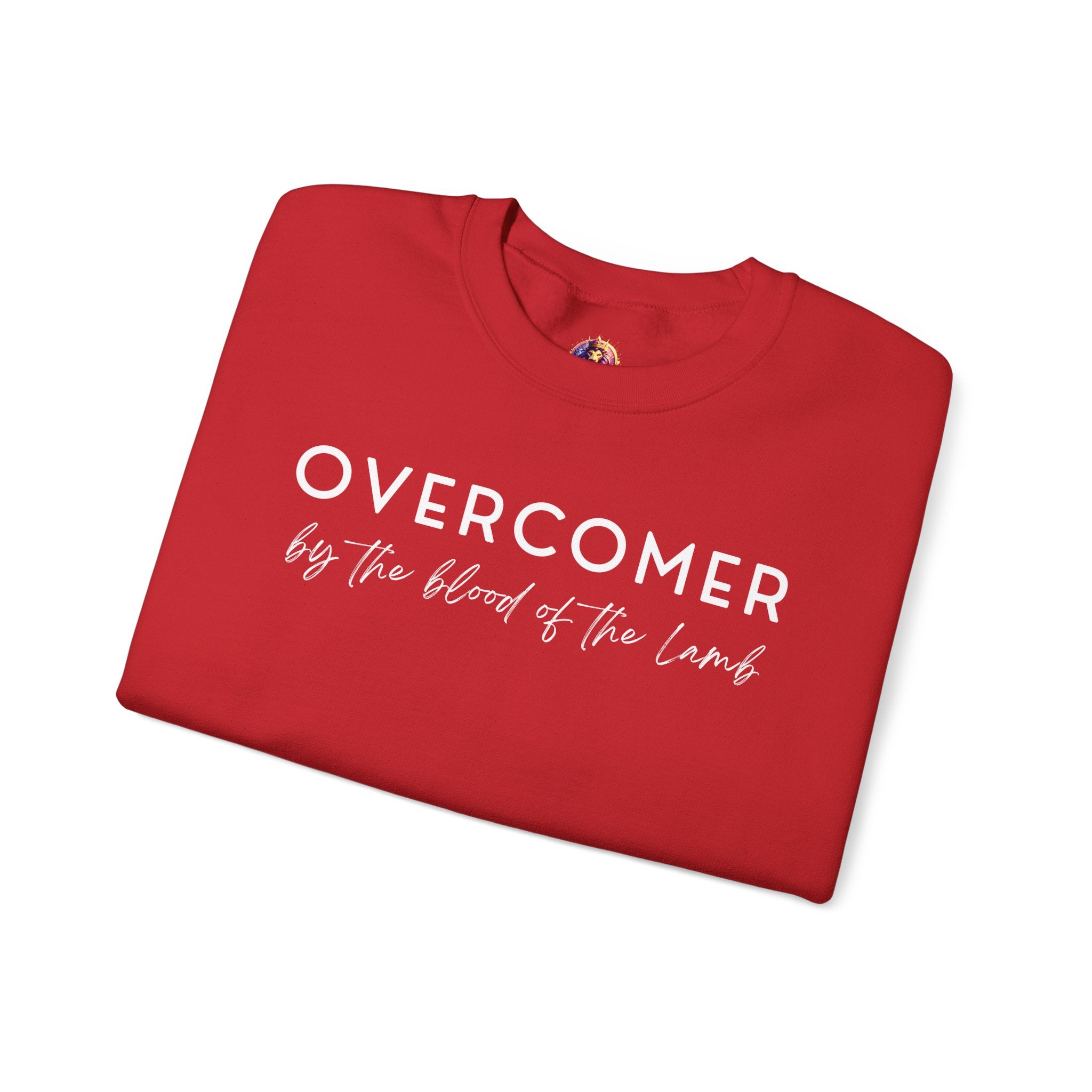 Overcomer Crewneck Sweatshirt w/white text