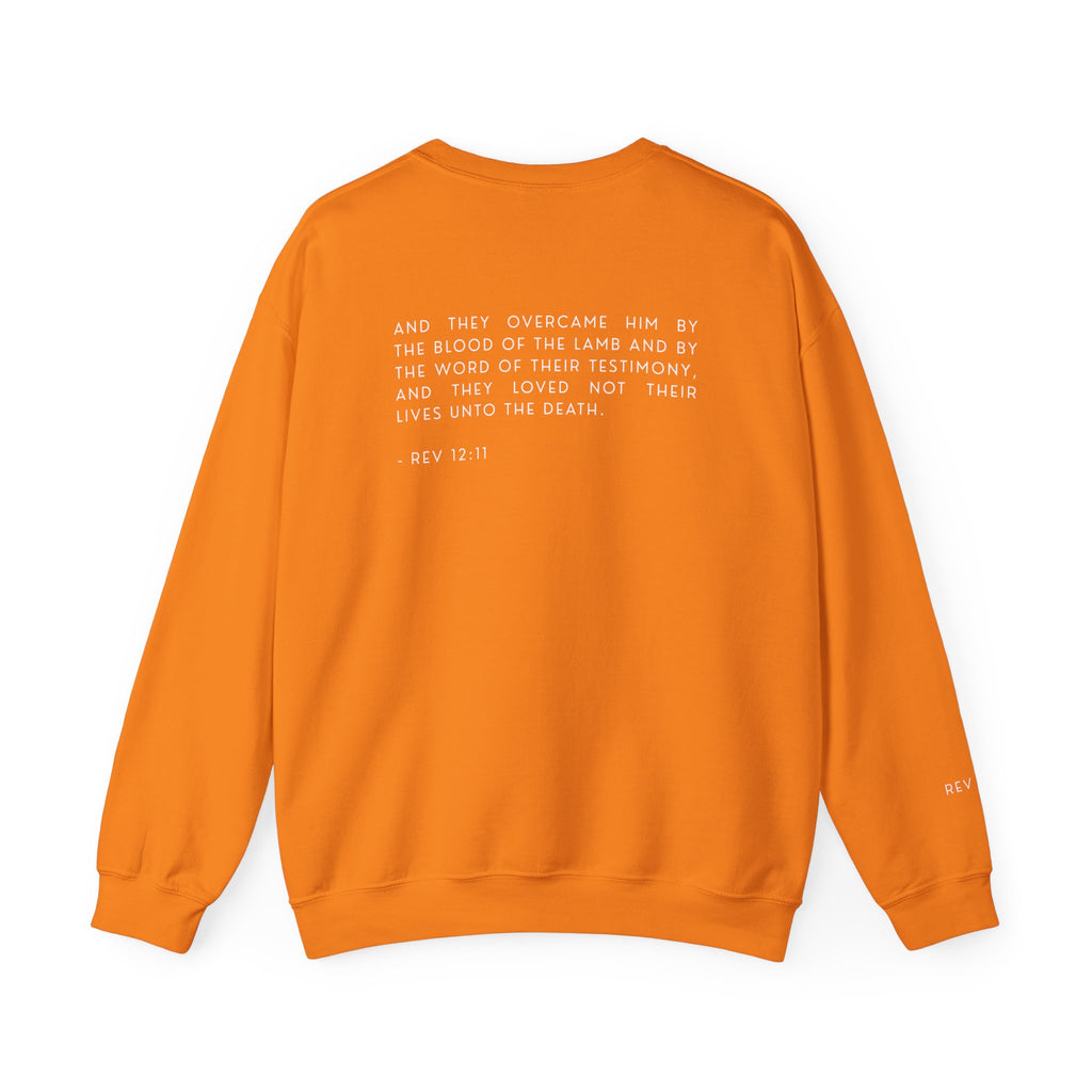 Overcomer Crewneck Sweatshirt w/white text