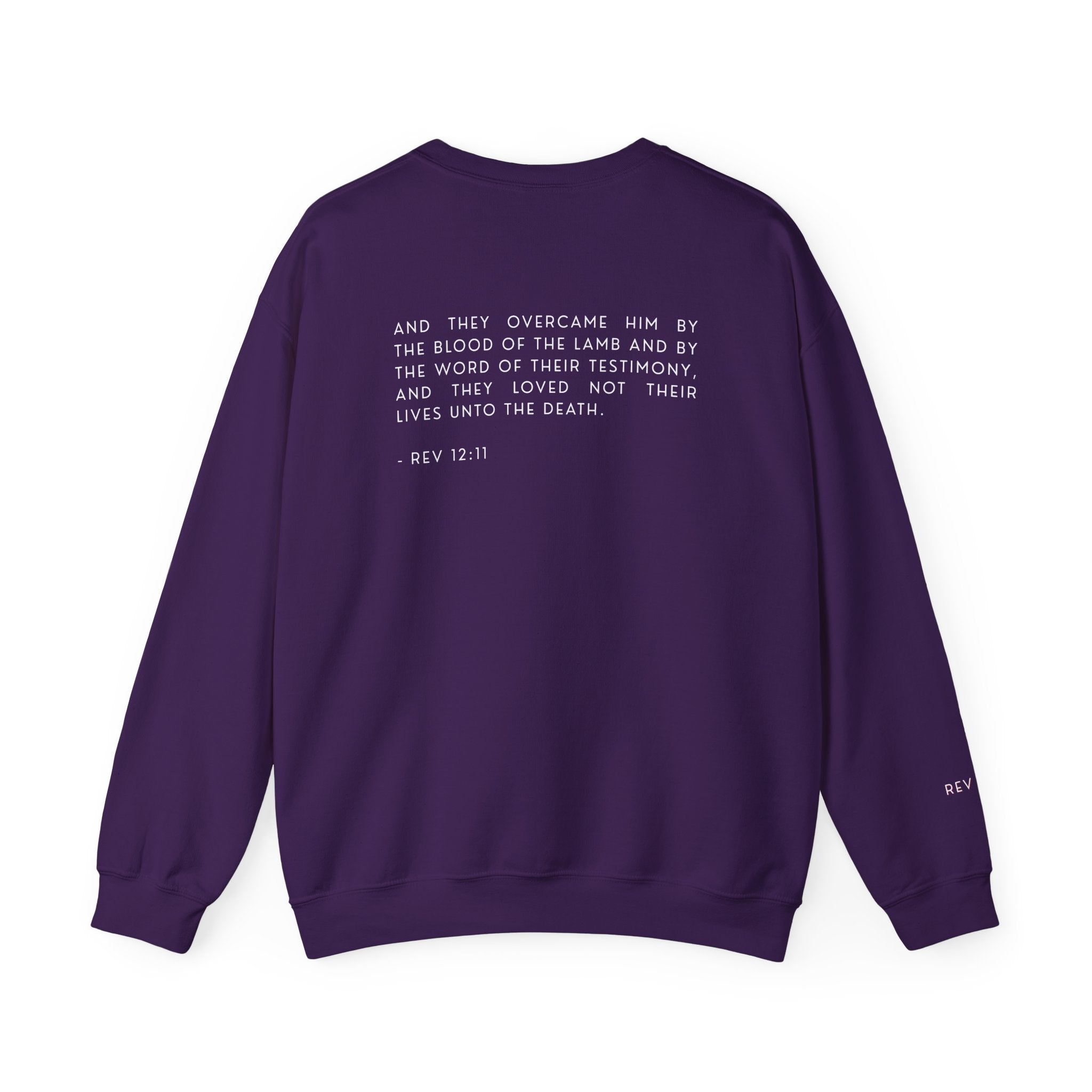 Overcomer Crewneck Sweatshirt w/white text