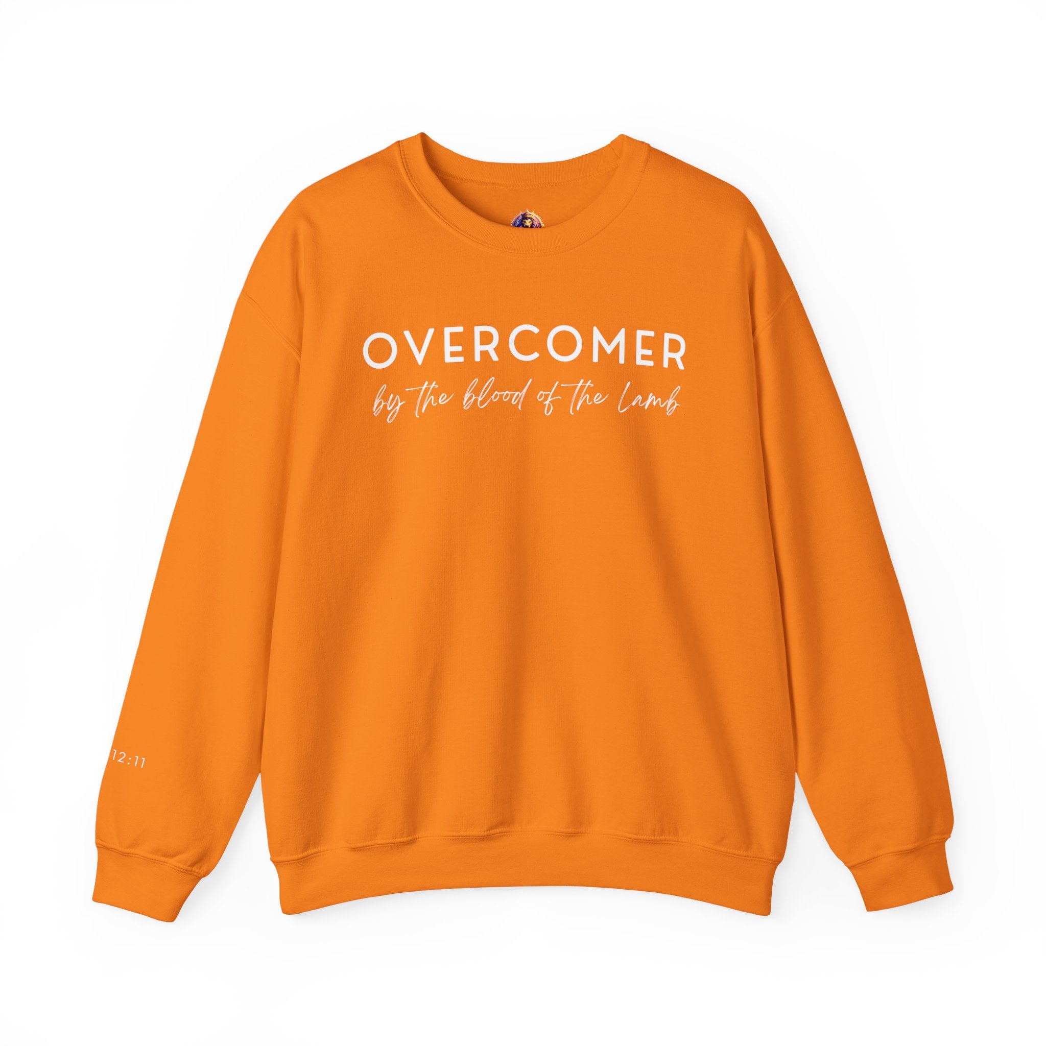 Overcomer Crewneck Sweatshirt w/white text