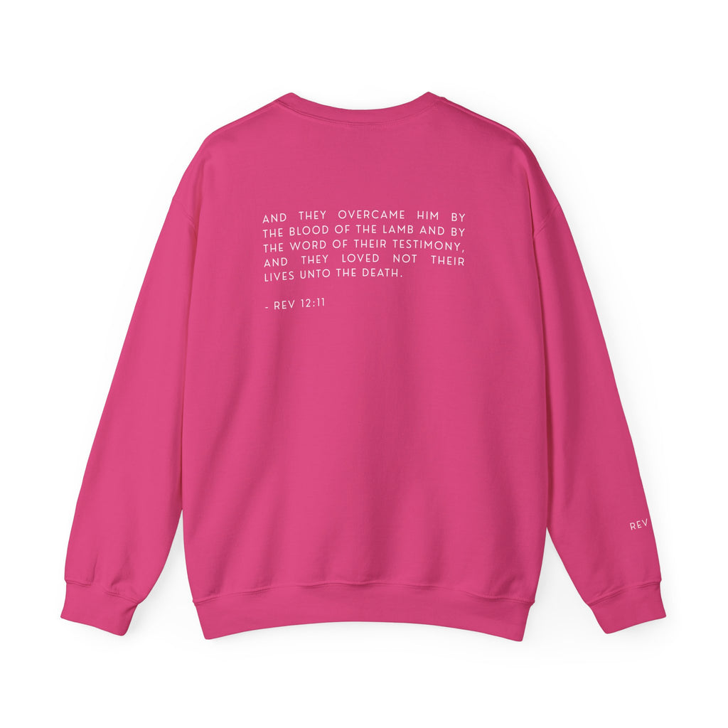 Overcomer Crewneck Sweatshirt w/white text