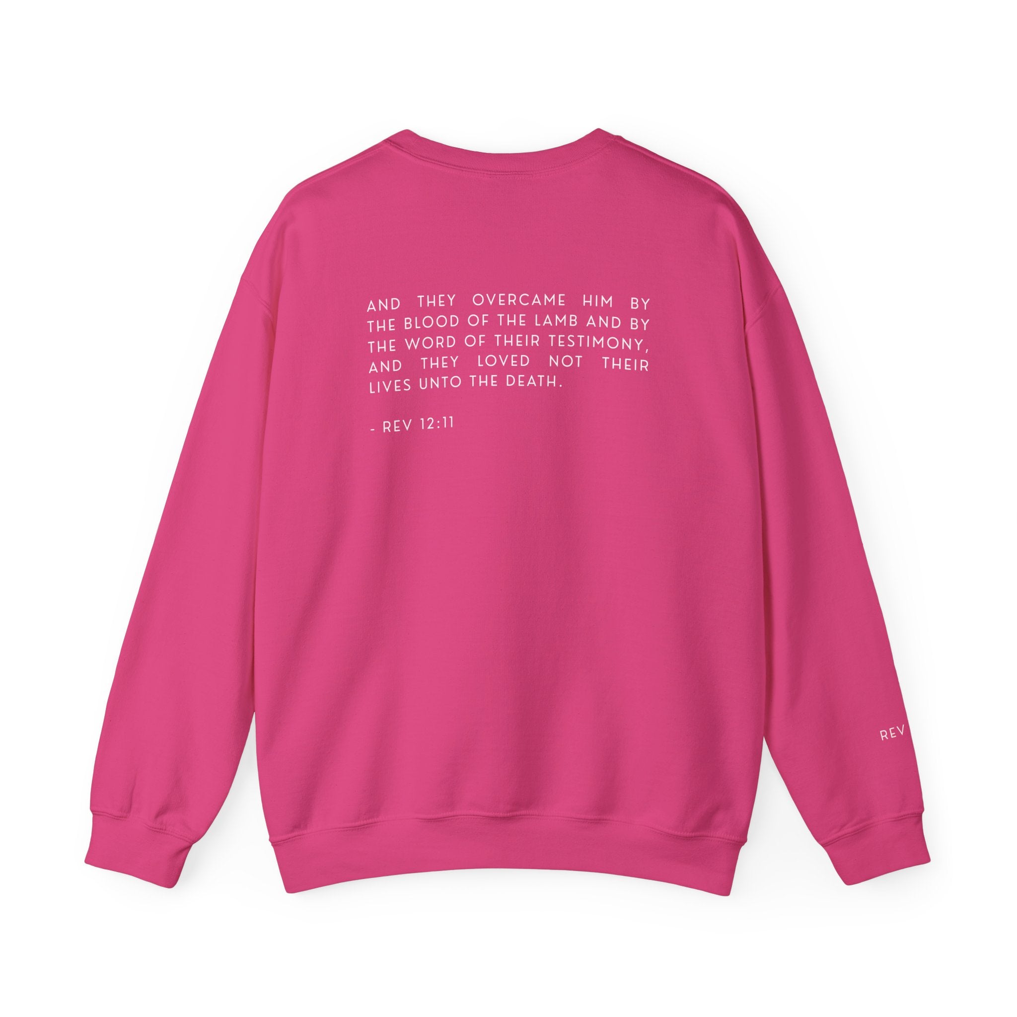 Overcomer Crewneck Sweatshirt w/white text