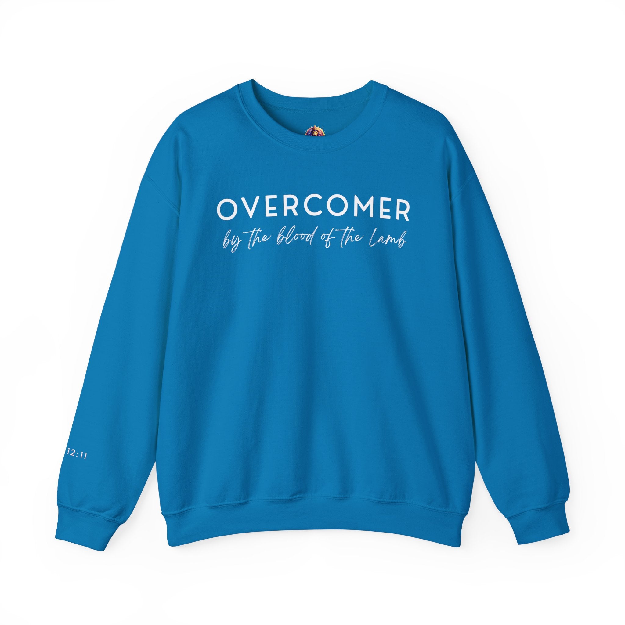 Overcomer Crewneck Sweatshirt w/white text