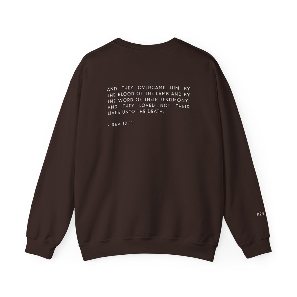 Overcomer Crewneck Sweatshirt w/white text