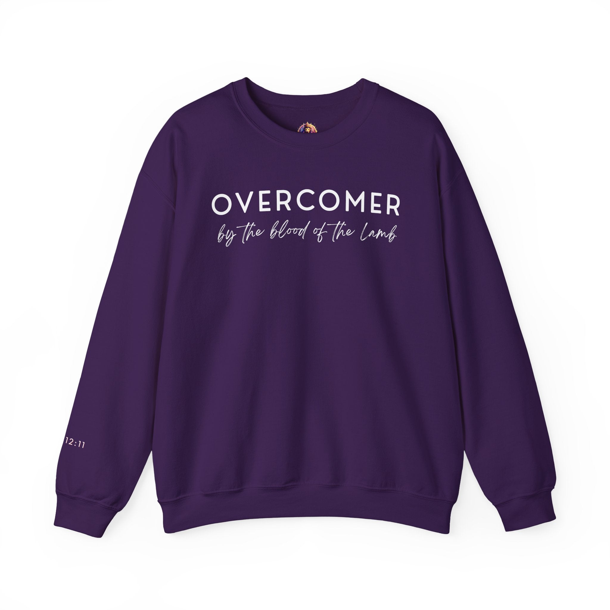 Overcomer Crewneck Sweatshirt w/white text
