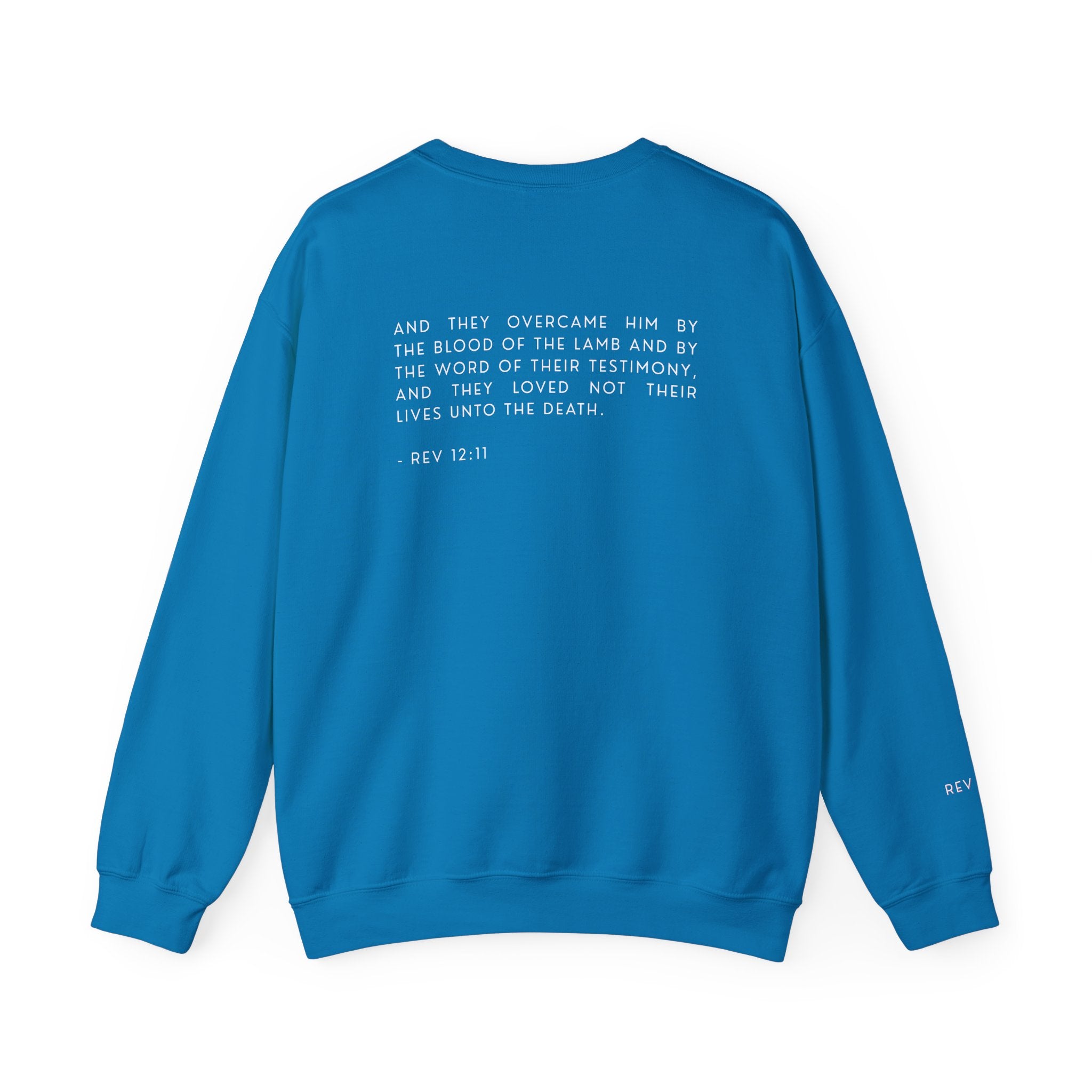 Overcomer Crewneck Sweatshirt w/white text