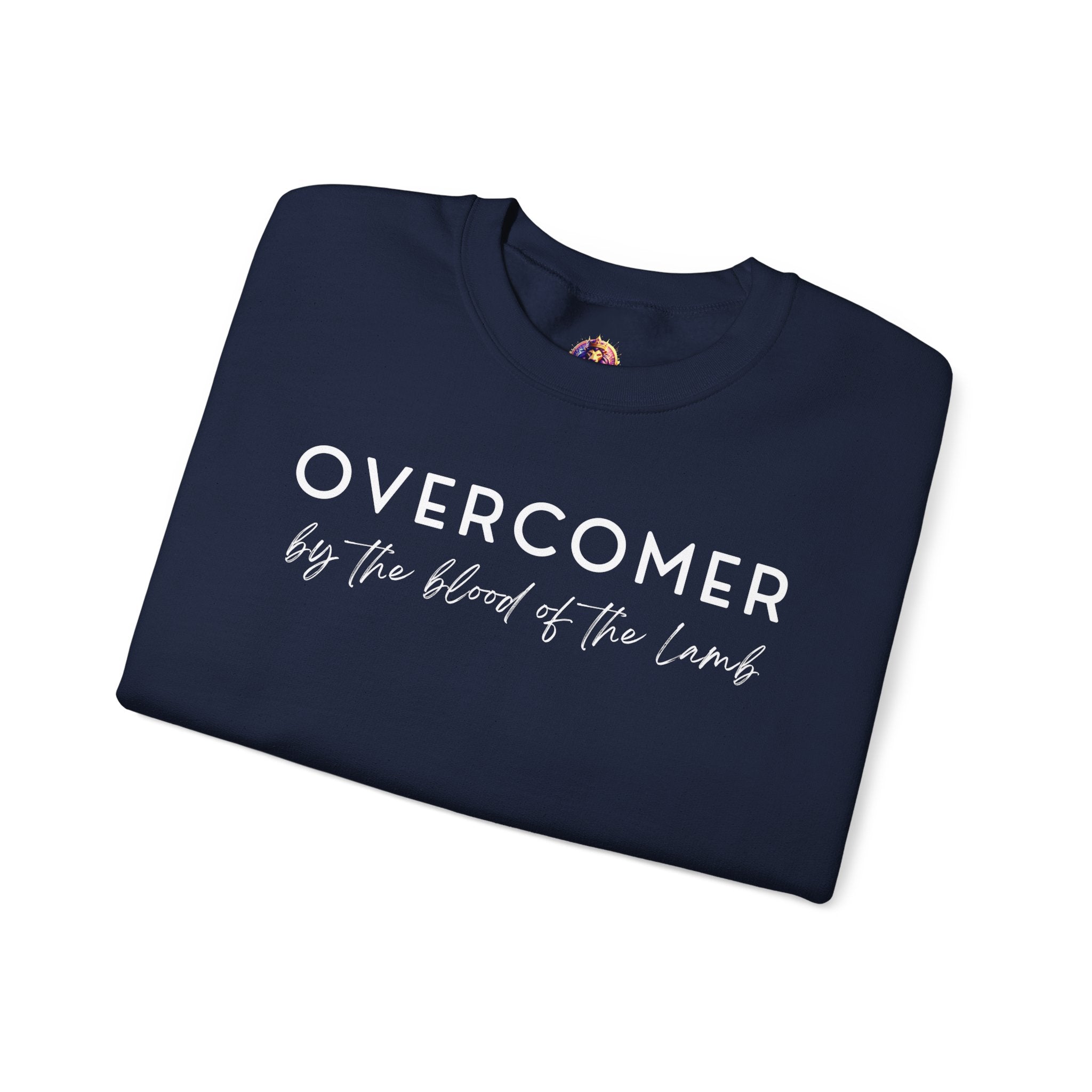 Overcomer Crewneck Sweatshirt w/white text