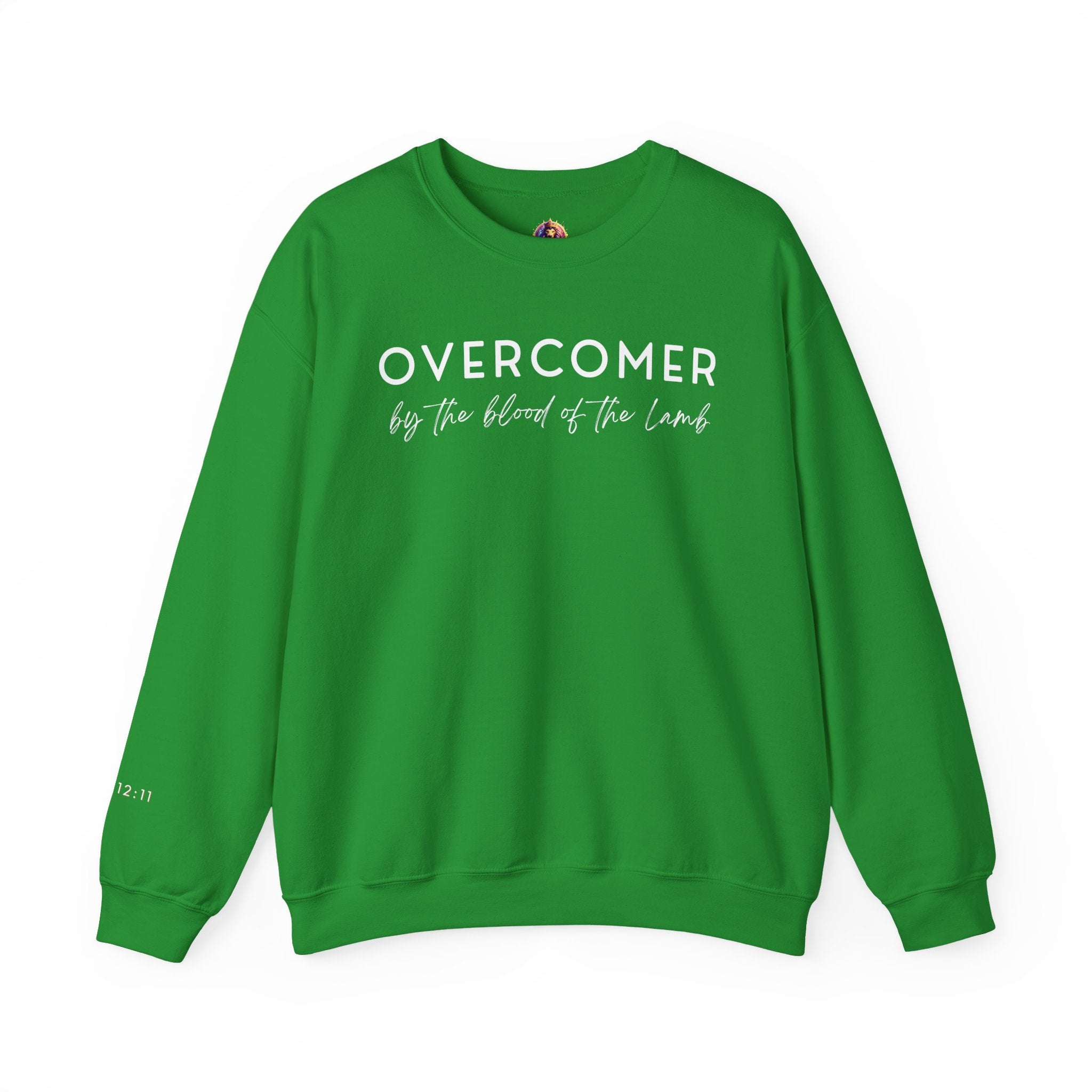 Overcomer Crewneck Sweatshirt w/white text
