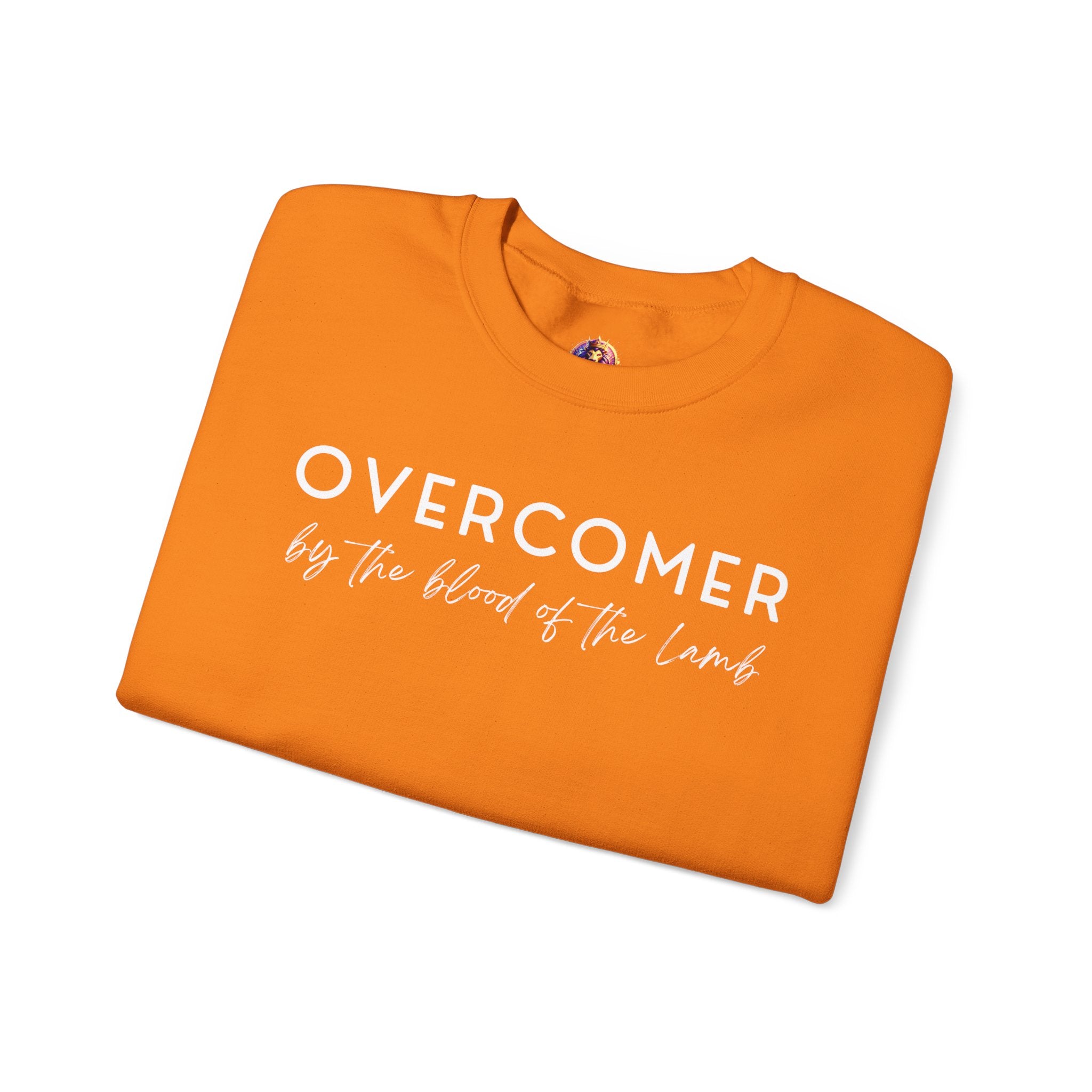 Overcomer Crewneck Sweatshirt w/white text