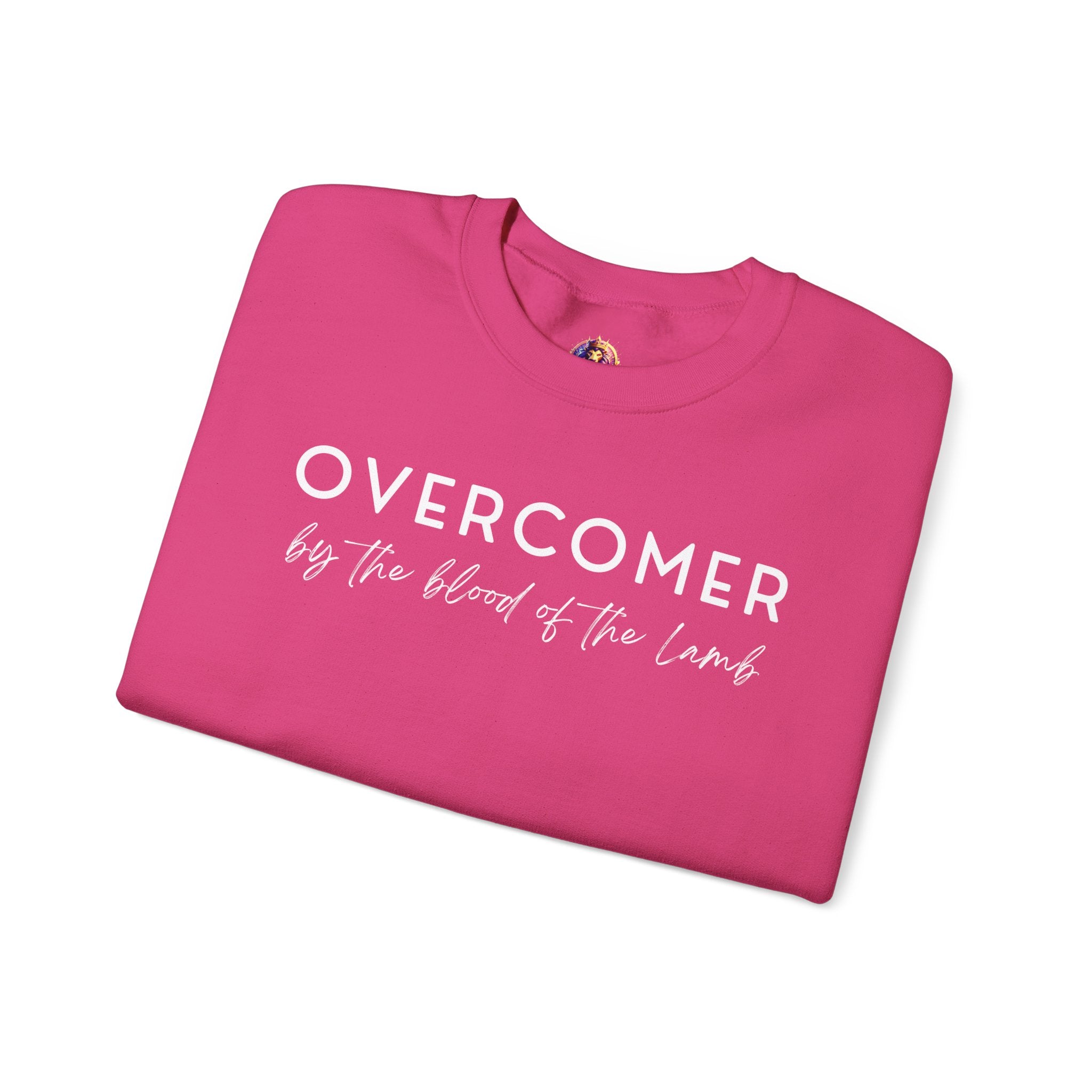 Overcomer Crewneck Sweatshirt w/white text