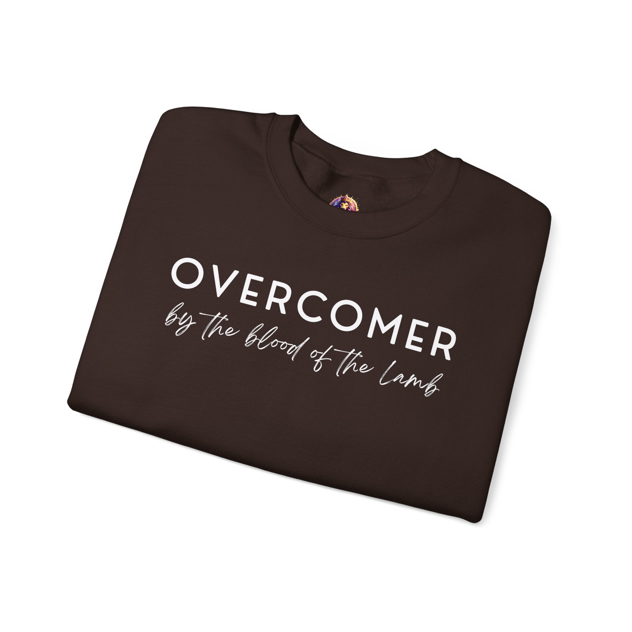 Overcomer Crewneck Sweatshirt w/white text